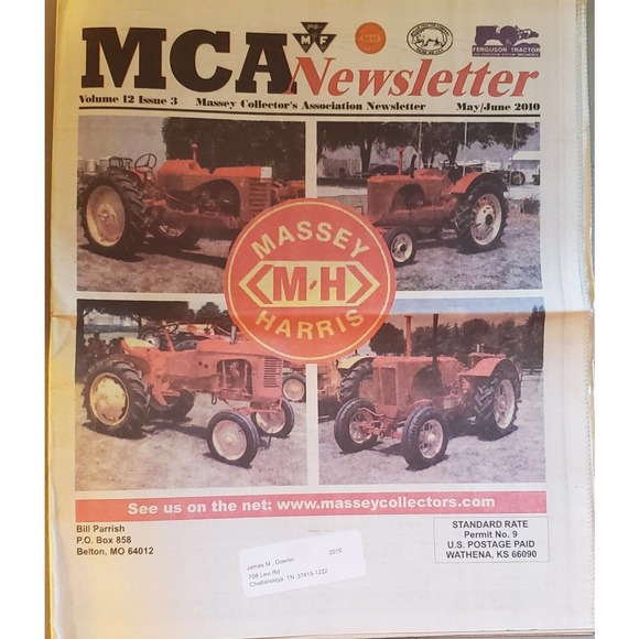 Massey Collectors Association Newsletter 5 Issues 2010 - Picture 3 of 6